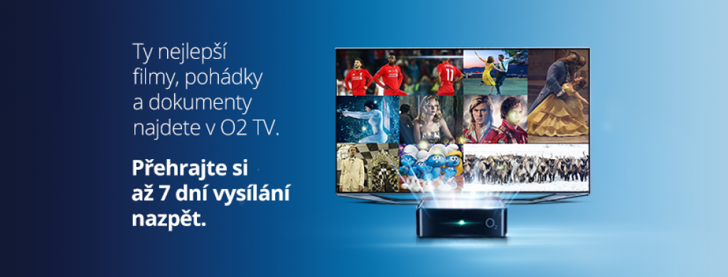 O2 nabízí stovky programů a domácí zábavy.